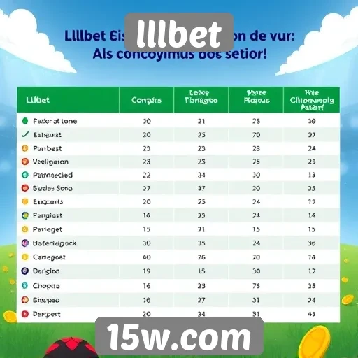 Comparativo entre lllbet e concorrentes do setor